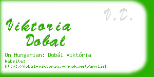 viktoria dobal business card